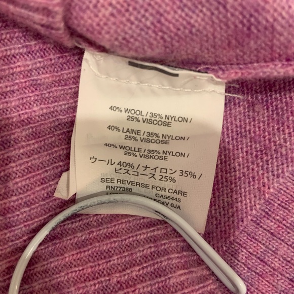 J. Crew pink v-neck wool blend sweater - Picture 5 of 6